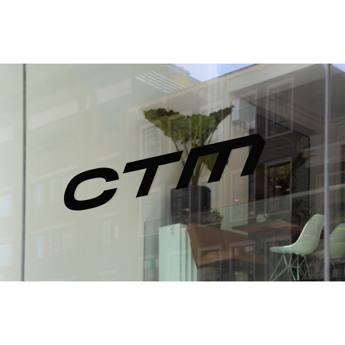 Nálepka CTM 250x60 mm, čierna XS