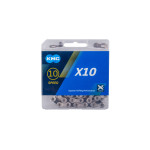 Reťaz KMC X10, strieborná/čierna, 10-kolo, 114čl.