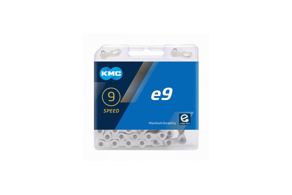 Reťaz e9 EPT, strieborná, 9-kolo, 136 čl.