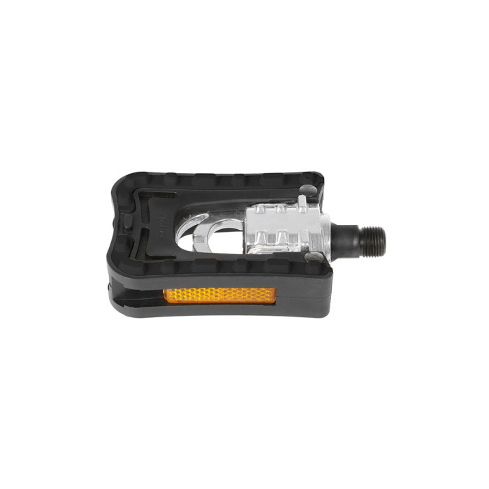 Pedále sklápacie, hliník/plast, CrMo oska