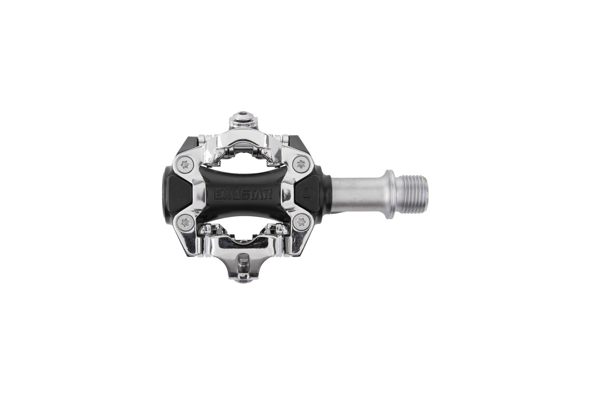 Pedále EXUSTAR MTB, CrMo, nášlapné