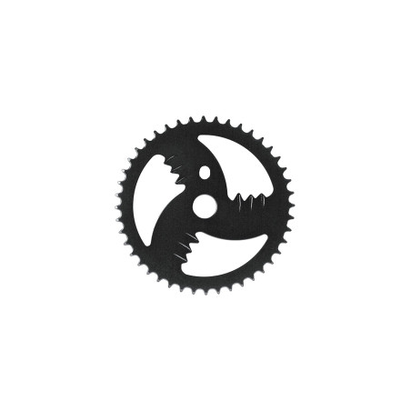 Prevodník BMX, 44 zubový, oceľový, čierny