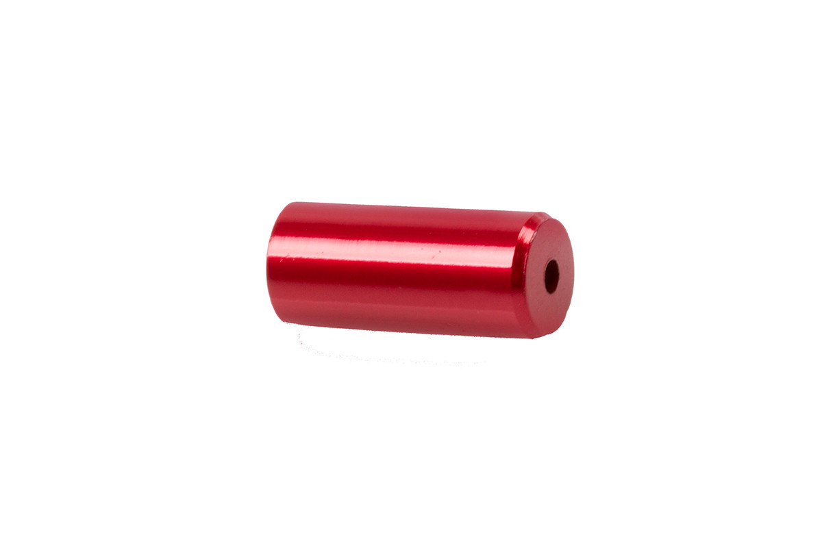 Koncovka radiaceho bowdenu, CNC, 4,1mm,červená