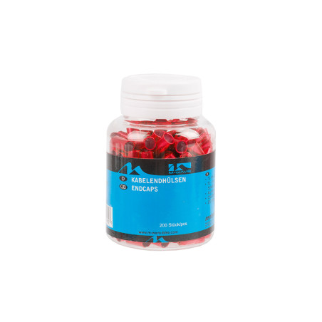 Koncovka radiaceho bowdenu, CNC, 4,1mm,červená