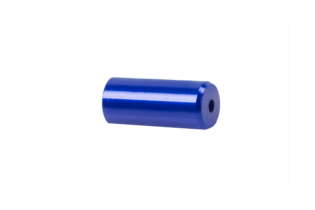 Koncovka radiaceho bowdenu, CNC, 4,1mm,modrá