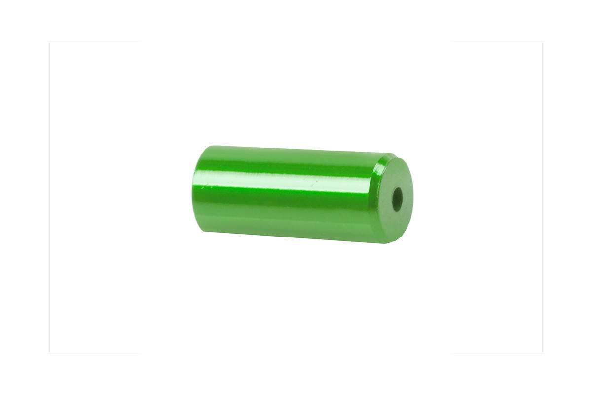 Koncovka radiaceho bowdenu, CNC, 4,1mm,zelená