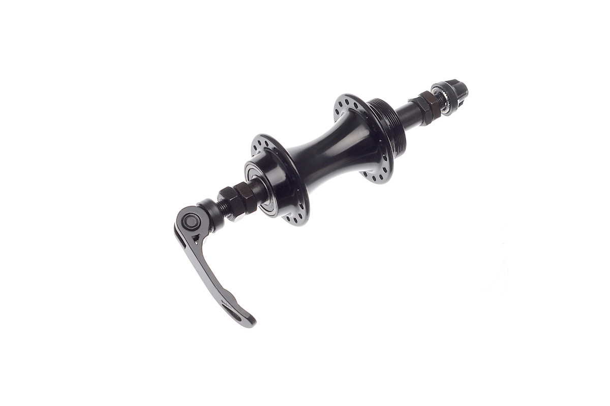 Náboj Z GULI, 32H, 135x146mm, viackolečko, QR, V-brake, čierny