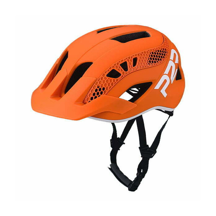 P2R ZENERO, M/L (59-61 cm), Matte Orange/White