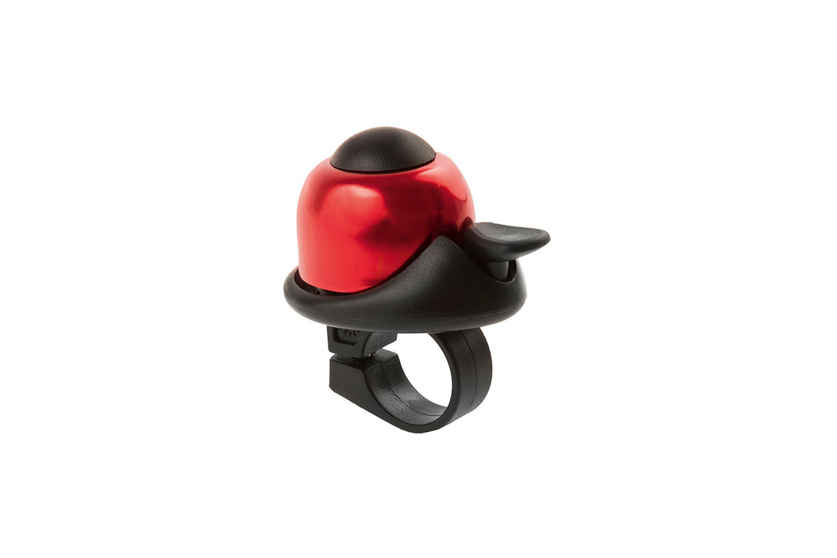 Zvonček mini BELL, na karte, červený