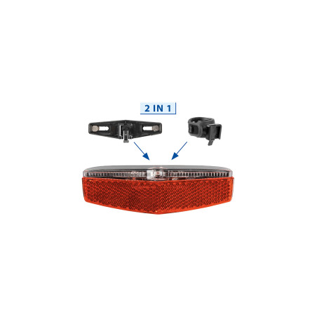 Osvetlenie zadné s nabíjateľnou batériou M-WAVE Helios USB