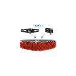 Osvetlenie zadné s nabíjateľnou batériou M-WAVE Helios USB