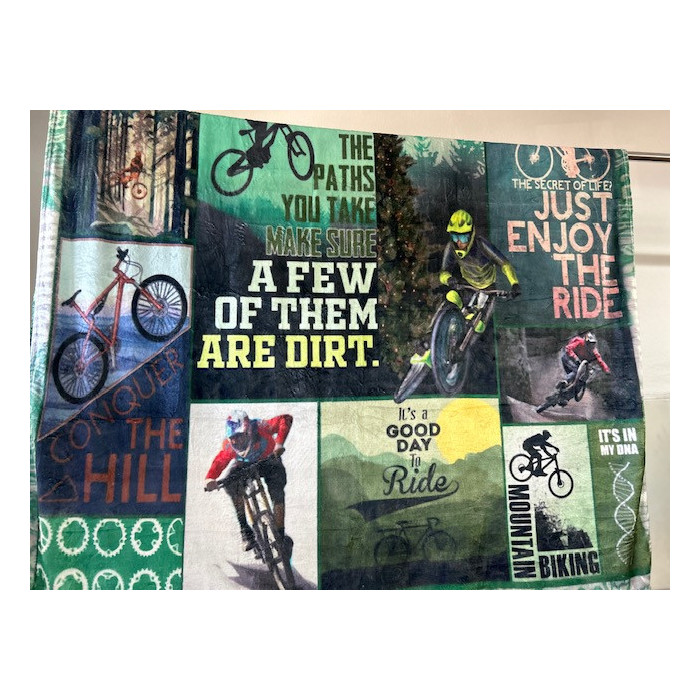 Deka s cyklo motívom