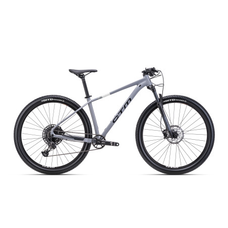 RASCAL 1.0 - lesklá sivá / matná čierna XL