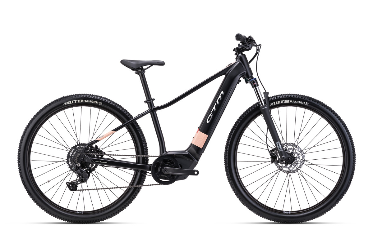 RUBY GX 29 - matná čierna / lesklá staroružová M (16)