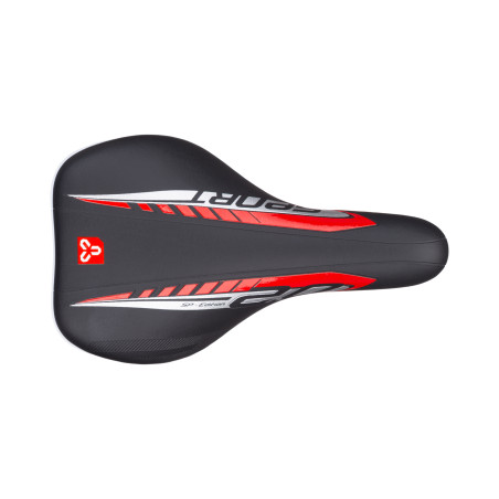Sedlo CTM detské Foxy, čierne, modrý pásik, 16''