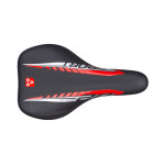Sedlo CTM detské Foxy, čierne, modrý pásik, 16''
