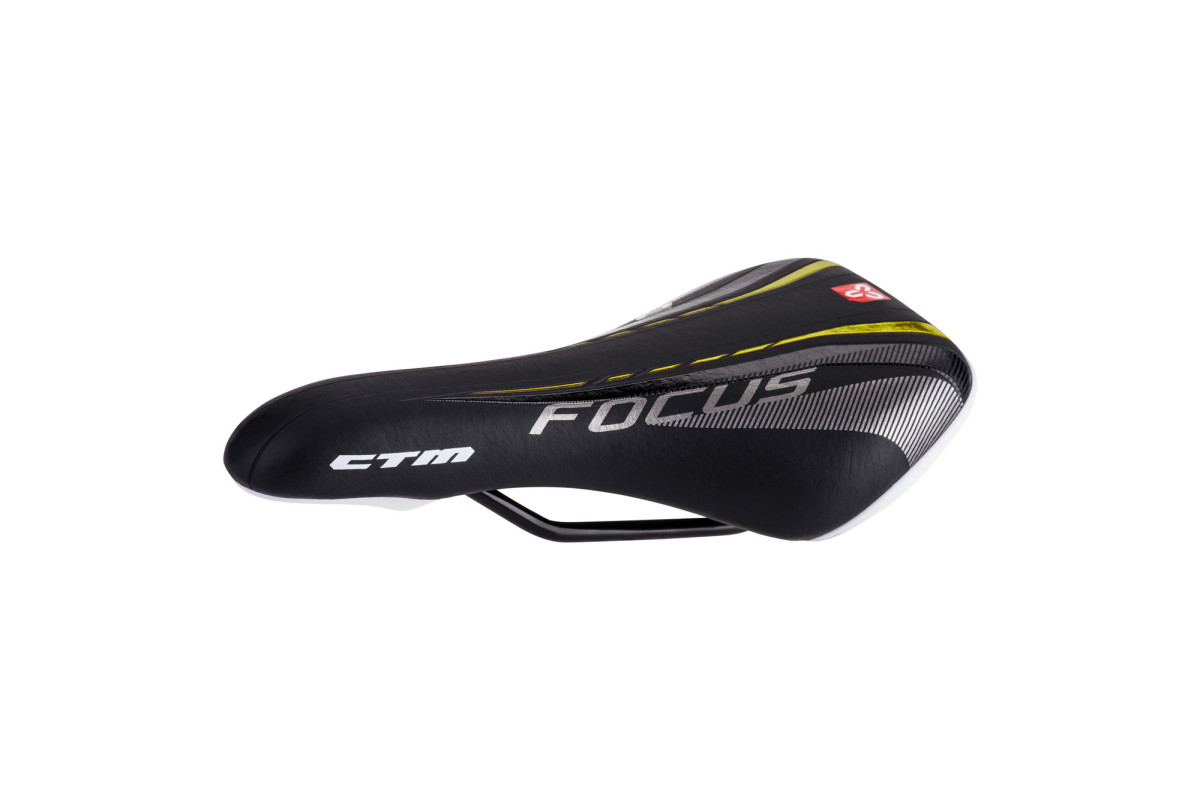 Sedlo CTM detské Rocky, čierna/žltá, 24''