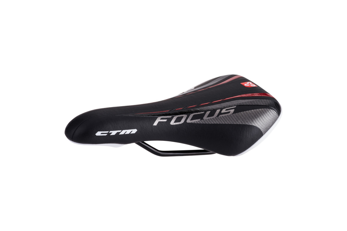 Sedlo CTM detské Rocky, čierna/červená, 24''