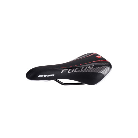 Sedlo CTM detské Rocky, čierna/červená, 24''