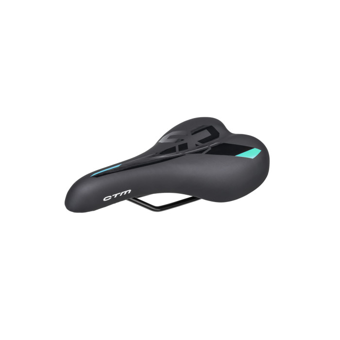 Sedlo CTM Twister, čierna/tyrkysová
