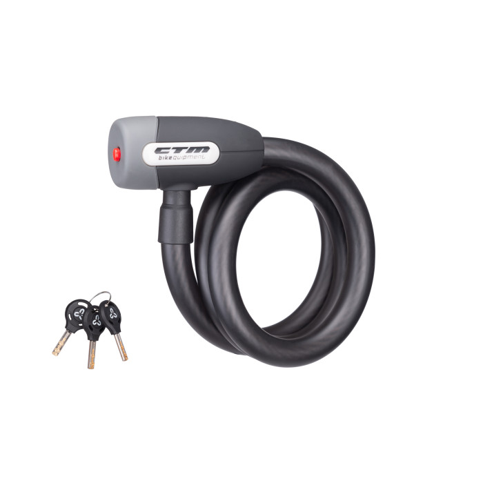 Zámok špirálový CTM CABLE, 15x1000mm