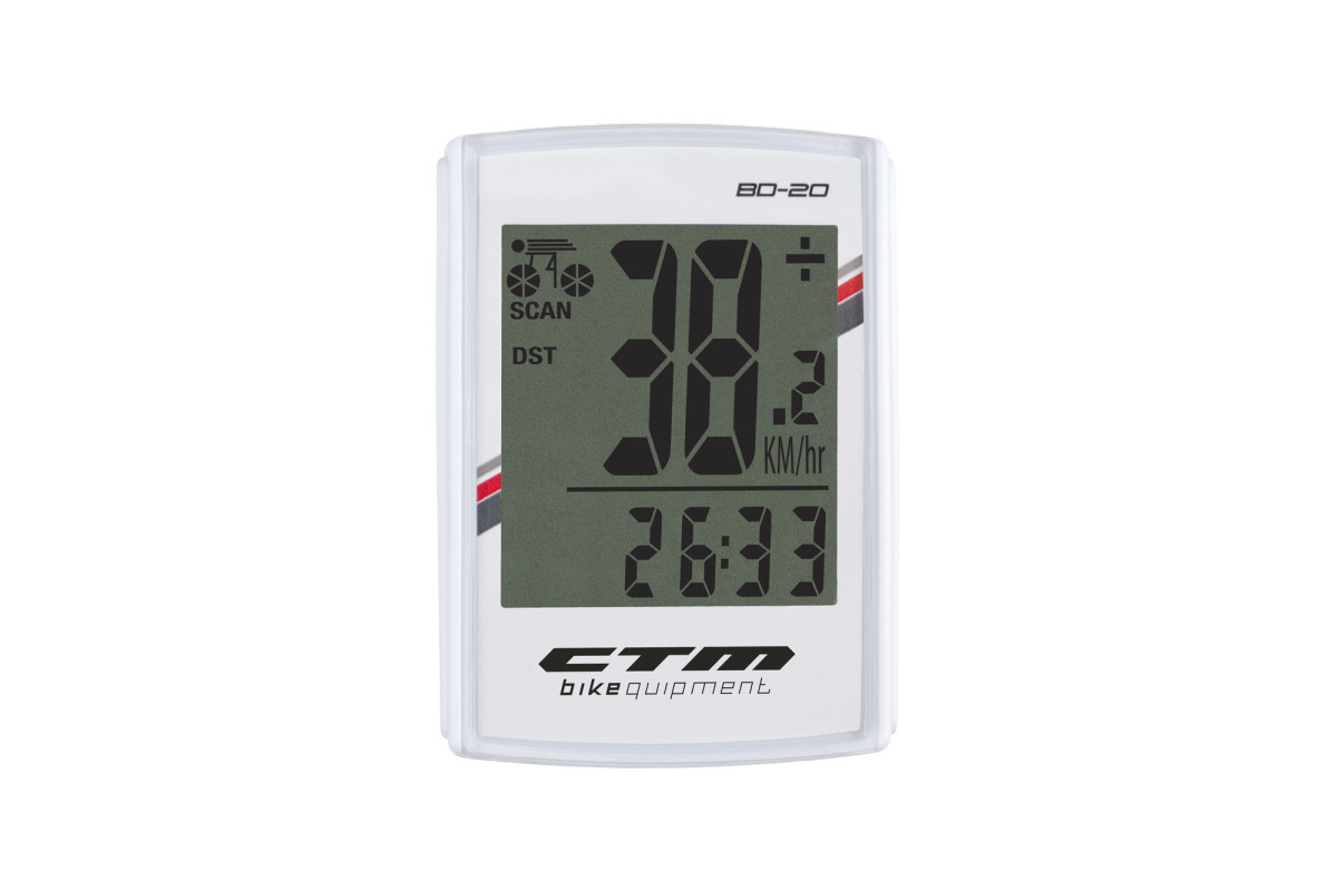 Cyklopočítač CTM, BD-20, biely