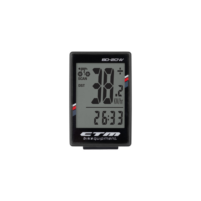 Cyklopočítač CTM, BD-20W, čierny