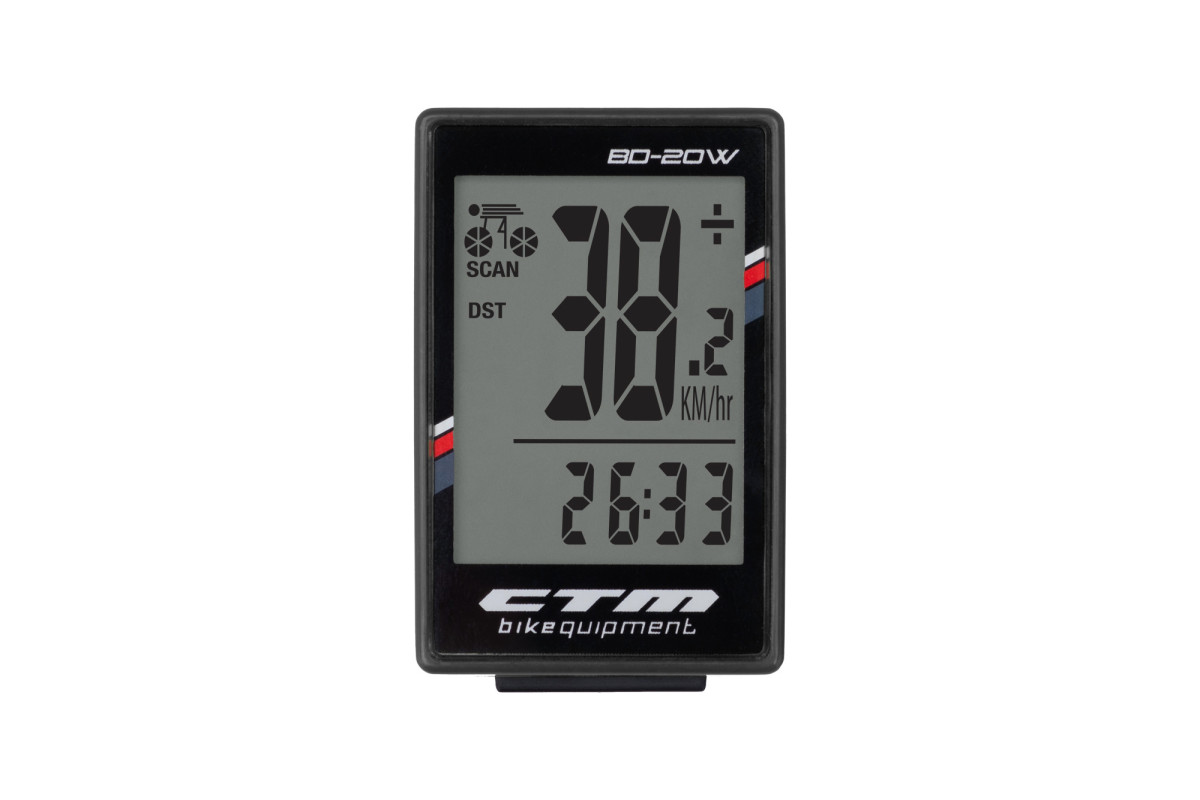 Cyklopočítač CTM, BD-20W, čierny