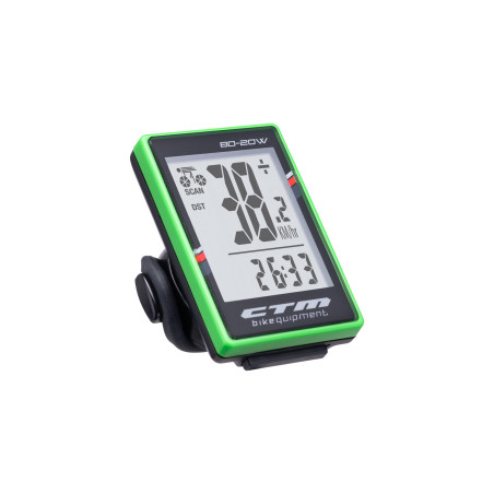 Cyklopočítač CTM, BD-20W, zelený