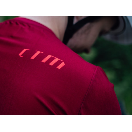 Technické tričko CTM Bruiser, červené, XL