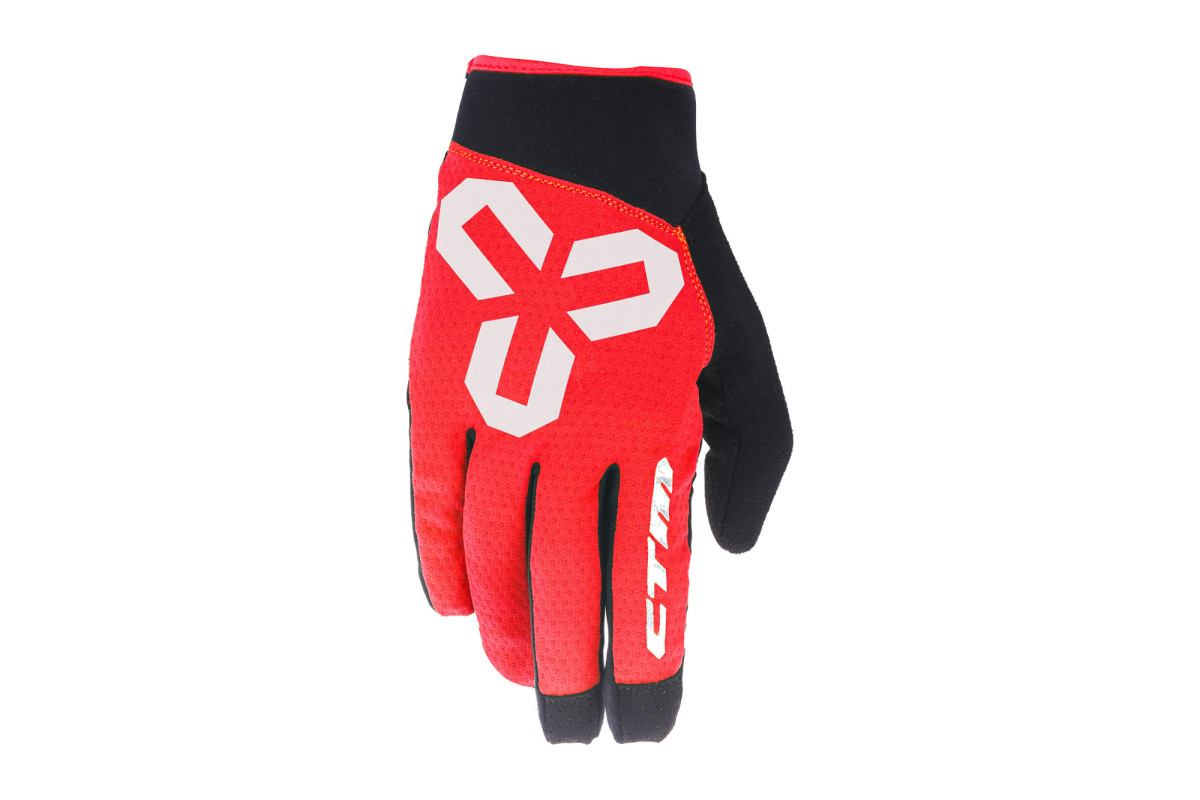 Rukavice CTM VICE, celoprstové, červené, S