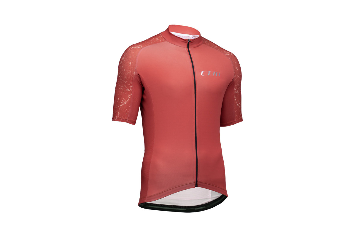 Dres CTM ROAK , na zips, tehlová  červená, XL