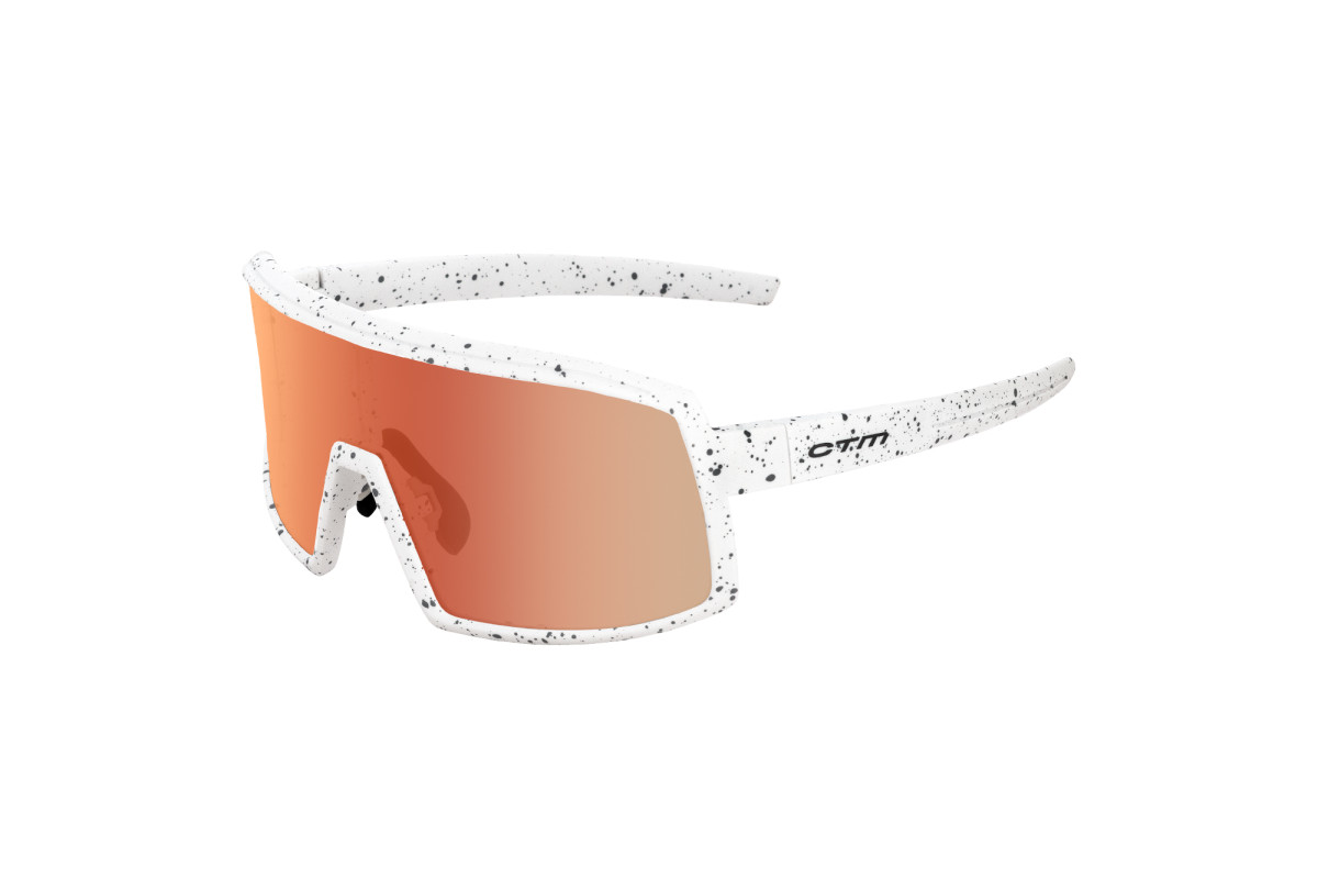 Okuliare CTM Zenos, matná sprinkle biela